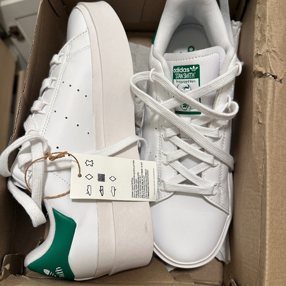 BRAND NEW ADIDAS ORIGINAL STAN SMITH PLATFORM - Picture 2 of 5